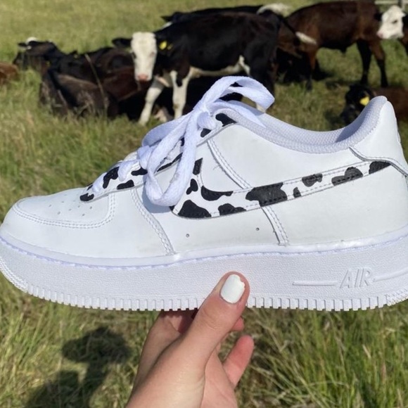 Nike Shoes - Nike Air Force 1s Cow Custom